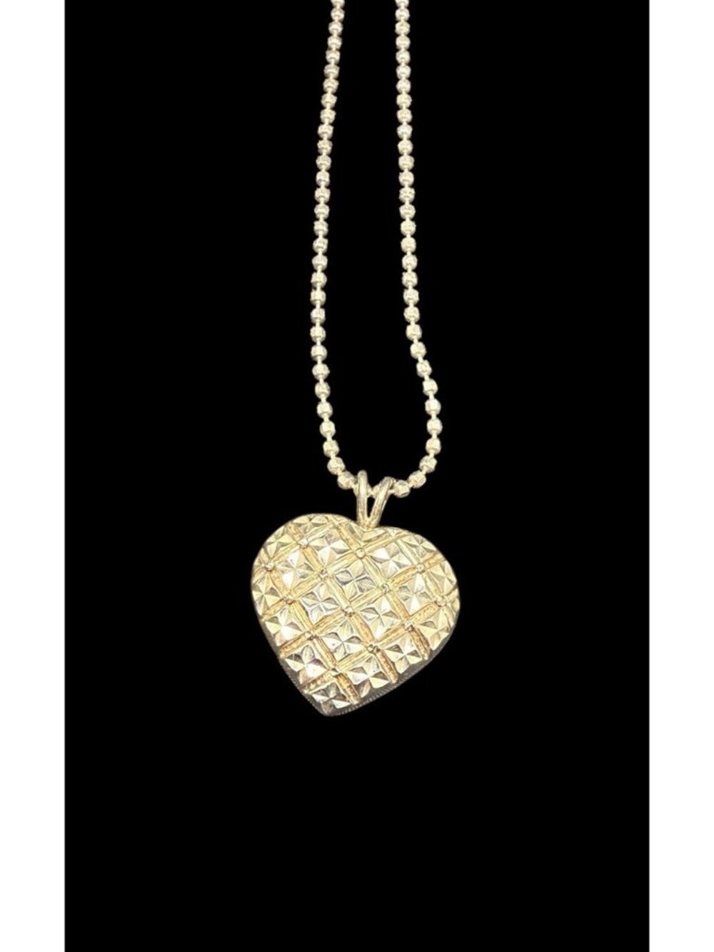 Beverly Hills Silver 925 Heart Pendant Sterling Silver Chain Necklace 24”